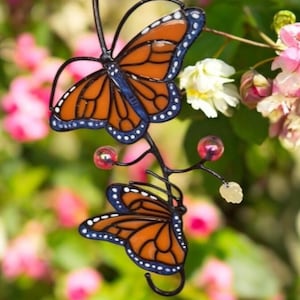 Resin Butterfly Suncatcher Luna Moth Butterfly Suncatcher, Window Hangings, Unique Christmas Gift For Mom Handmade Gift Modern Home Decor